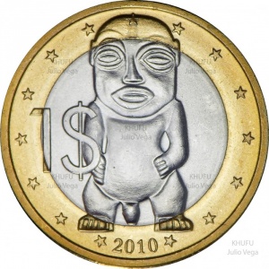 Реверс монеты Острова Кука, 1 доллар, 2010