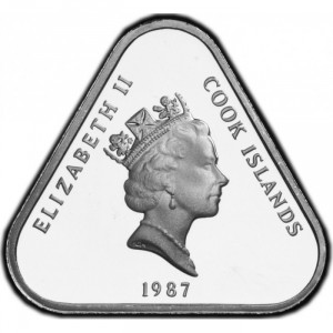 Аверс монеты Острова Кука, 2 доллара, 1987-1994