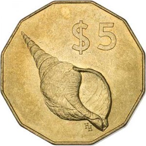 Реверс монеты Острова Кука, 5 долларов, 2003