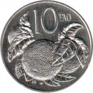 Реверс монеты Острова Кука, 10 центов, 1979, ФАО