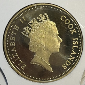 Аверс монеты Острова Кука, 1 доллар, 2005, Спейс Шаттл - Дискавери