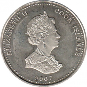 Аверс монеты Острова Кука, 1 доллар, 2007, Англия ждёт, что каждый выполнит свой долг - Дом Нельсона