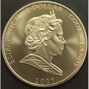 Аверс монеты Острова Кука, 1 доллар, 2007, Вестминстерское аббатство