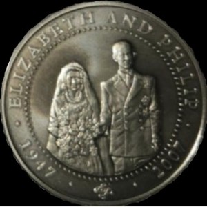 Реверс монеты Острова Кука, 1 доллар, 2007, Свадебное фото