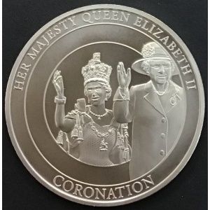 Реверс монеты Острова Кука, 1 доллар, 2013, Ее Величество Королева Елизавета II - Коронация