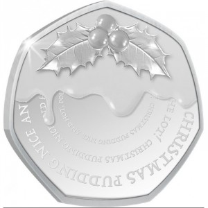 Реверс монеты Острова Кука, 25 центов, 2020, Рождество - Рождественский пудинг