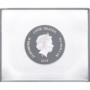 Аверс монеты Острова Кука, ¼ доллара, 2015, Музейная коллекция - Ростовщик и его жена