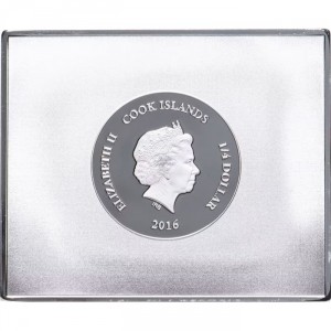 Аверс монеты Острова Кука, ¼ доллара, 2016, Музейная коллекция - Звёздная ночь