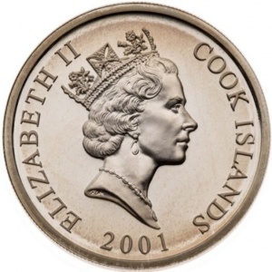 Аверс монеты Острова Кука, 1 доллар, 2001, Игры Содружества