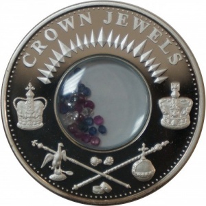 Реверс монеты Острова Кука, 1 доллар, 2002, Королевские драгоценности