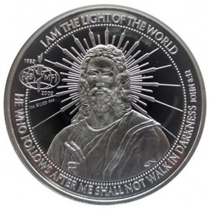 Реверс монеты Острова Кука, 1 доллар, 2003, 50 лет сообществу Full Gospel Business Men's Fellowship International
