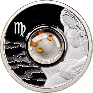 Реверс монеты Острова Кука, 1 доллар, 2003, Знаки зодиака - Дева