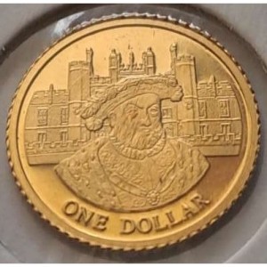 Реверс монеты Острова Кука, 1 доллар, 2003-2006, Генрих VIII