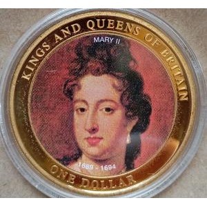 Реверс монеты Острова Кука, 1 доллар, 2007, Короли и Королевы Британии - Мария II (1689-1694)