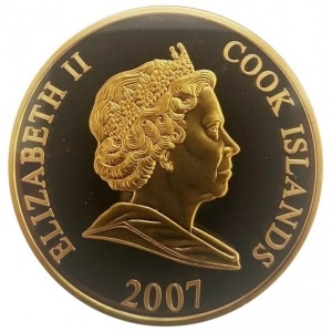 Аверс монеты Острова Кука, 1 доллар, 2007, Короли и королевы Британии - Яков I Английский (1603-1625)