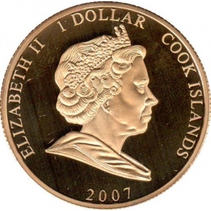 Аверс монеты Острова Кука, 1 доллар, 2007, Семейный портрет