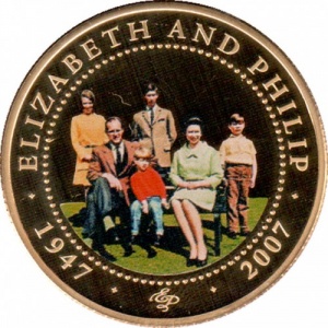 Реверс монеты Острова Кука, 1 доллар, 2007, Семейный портрет