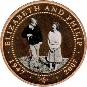 Реверс монеты Острова Кука, 1 доллар, 2007, Филипп с посохом