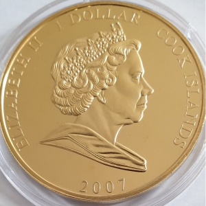 Аверс монеты Острова Кука, 1 доллар, 2007, Вестминстерское аббатство