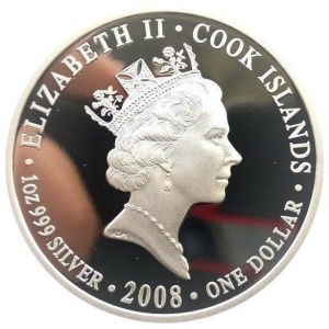 Аверс монеты Острова Кука, 1 доллар, 2008, Австралийские колониальные монеты - 1910, флорин
