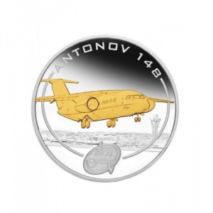 Реверс монеты Острова Кука, 1 доллар, 2008, Самолеты Антонова - Ан-148
