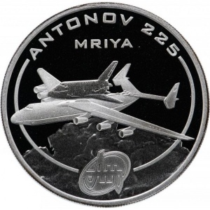 Реверс монеты Острова Кука, 1 доллар, 2008, Самолеты Антонова - Ан-225