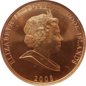 Аверс монеты Острова Кука, 1 доллар, 2008, История королевской семьи - Генрих IV
