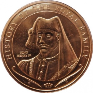 Реверс монеты Острова Кука, 1 доллар, 2008, История королевской семьи - Генрих IV
