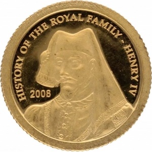 Реверс монеты Острова Кука, 1 доллар, 2008, История королевской семьи - Генрих IV