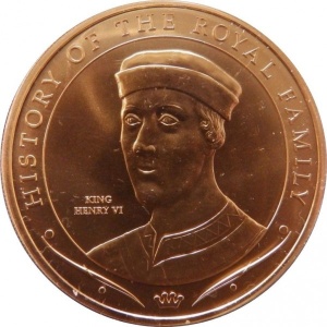 Реверс монеты Острова Кука, 1 доллар, 2008, История королевской семьи - Генрих VI