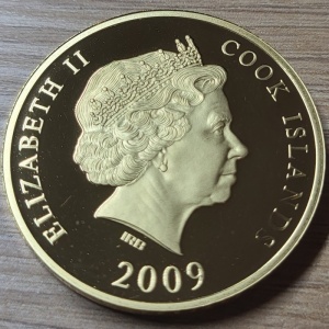 Аверс монеты Острова Кука, 1 доллар, 2009, Мировые Памятники Архитектуры - Фрауэнкирхе, Дрезден