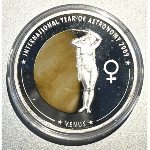 Реверс монеты Острова Кука, 1 доллар, 2009, Международный год астрономии - Венера
