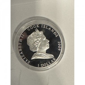 Аверс монеты Острова Кука, 1 доллар, 2009, Мифологические существа - Пегас