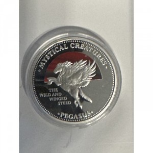 Реверс монеты Острова Кука, 1 доллар, 2009, Мифологические существа - Пегас