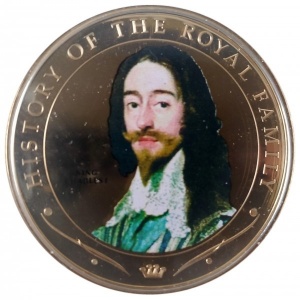 Реверс монеты Острова Кука, 1 доллар, 2009, История королевской семьи - Карл I