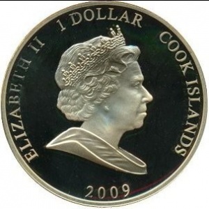 Аверс монеты Острова Кука, 1 доллар, 2009, История королевской семьи - Вильгельм I