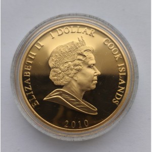 Аверс монеты Острова Кука, 1 доллар, 2010, История королевской семьи - Карл II