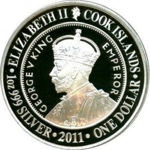 Аверс монеты Острова Кука, 1 доллар, 2011, Основы австралийских монет - 100-летие Виктории и Мельбурна