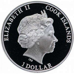 Аверс монеты Острова Кука, 1 доллар, 2012, История Египта - Абу-Симбел
