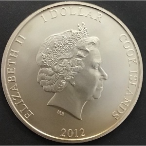 Аверс монеты Острова Кука, 1 доллар, 2012, Ближе, Господь, к Тебе