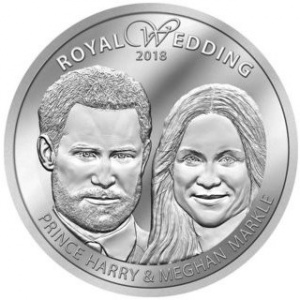 Реверс монеты Острова Кука, 1 доллар, 2018, Королевская свадьба