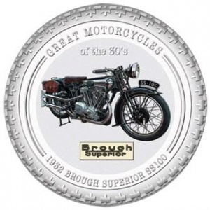 Реверс монеты Острова Кука, 2 доллара, 2007, Мотоциклы - Brough Superior SS100