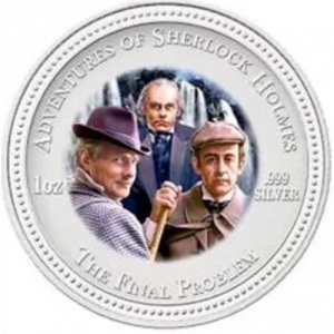 Реверс монеты Острова Кука, 2 доллара, 2007, Приключения Шерлока Холмса - Последнее дело Холмса