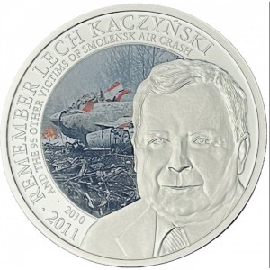 Реверс монеты Острова Кука, 2 доллара, 2011, Лех Качиньский