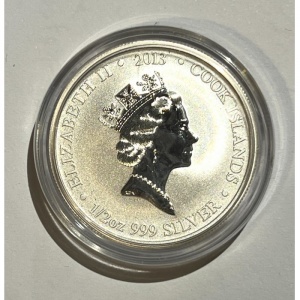 Аверс монеты Острова Кука, 2 доллара, 2013, Китайская космическая программа - Шэньчжоу-8