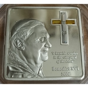 Реверс монеты Острова Кука, 5 долларов, 2006, Бенедикт XVI