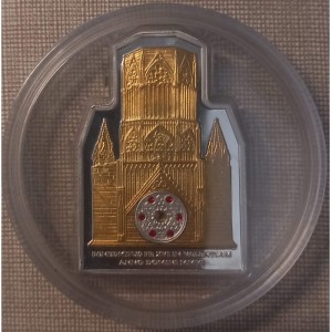 Реверс монеты Острова Кука, 5 долларов, 2006, Визит Папы Римского в Валенсию