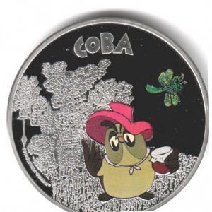 Реверс монеты Острова Кука, 5 долларов, 2011, Сова
