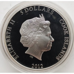 Аверс монеты Острова Кука, 5 долларов, 2012, Цветок для девочки