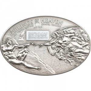 Реверс монеты Острова Кука, 5 долларов, 2012, Сикстинская капелла